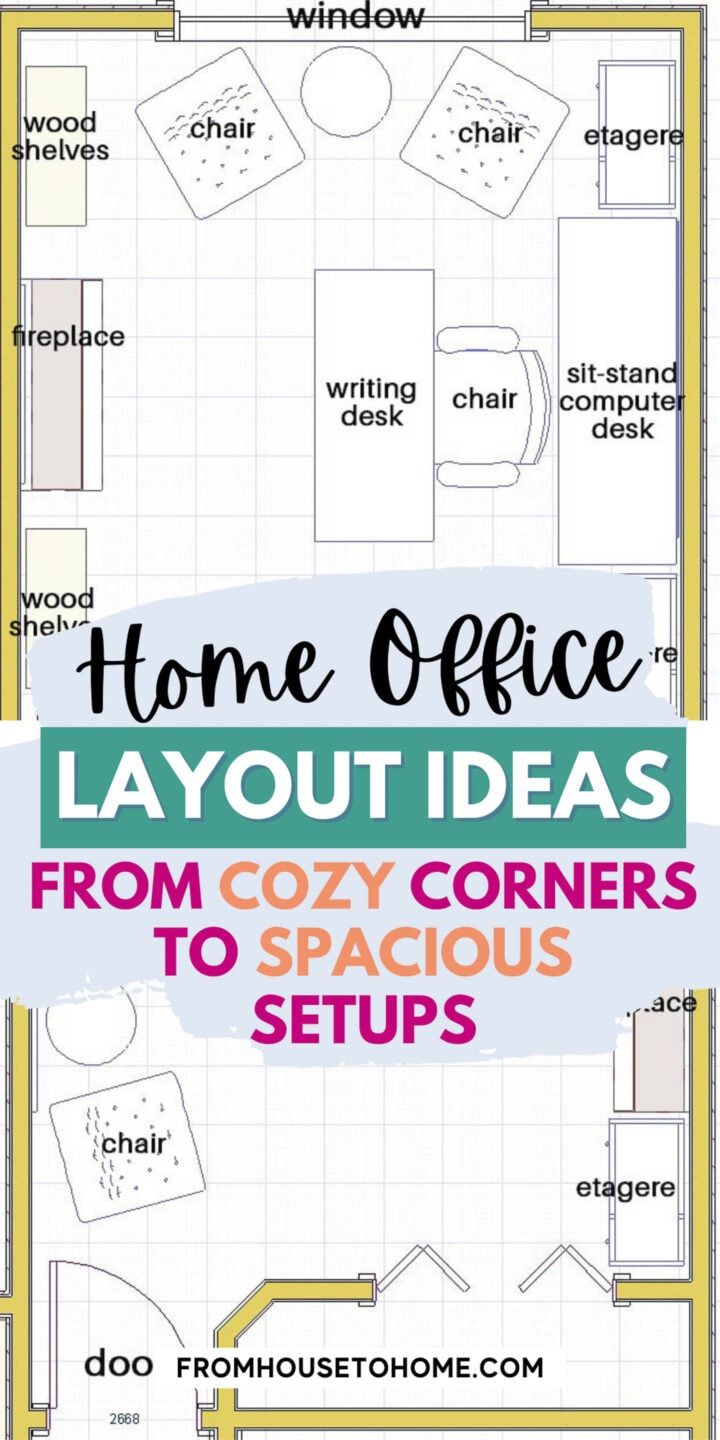 Home office layout ideas for cozy corners or spacious setups.