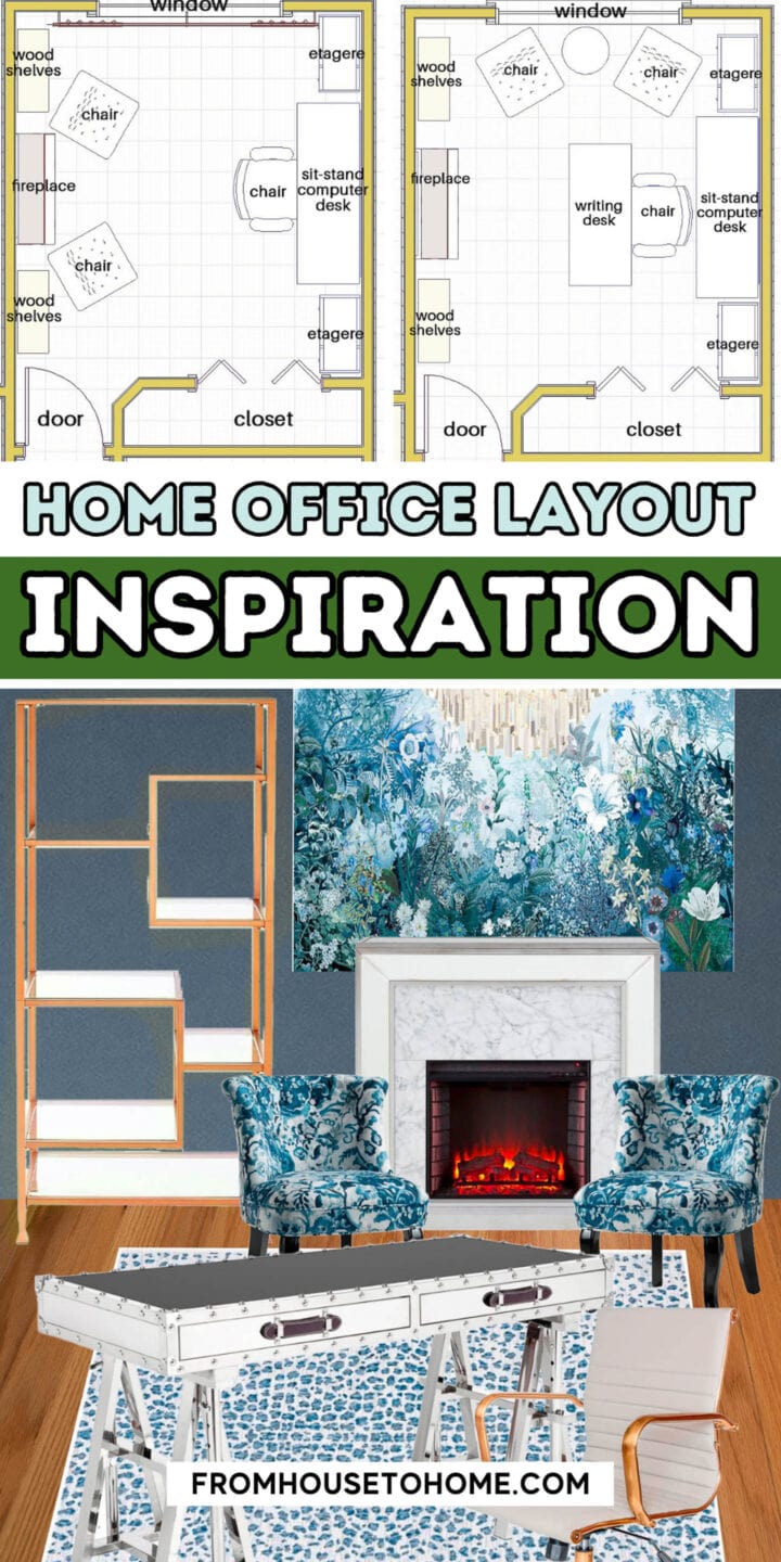 Find home office layout inspiration for creating the perfect workspace in your home.
