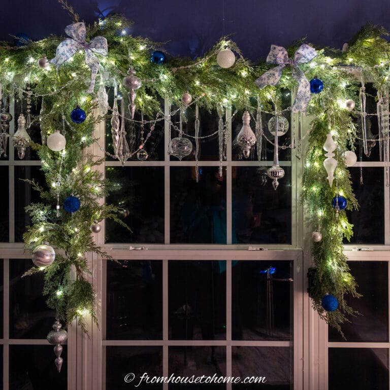 How To Hang And Decorate A Christmas Garland Around A Window