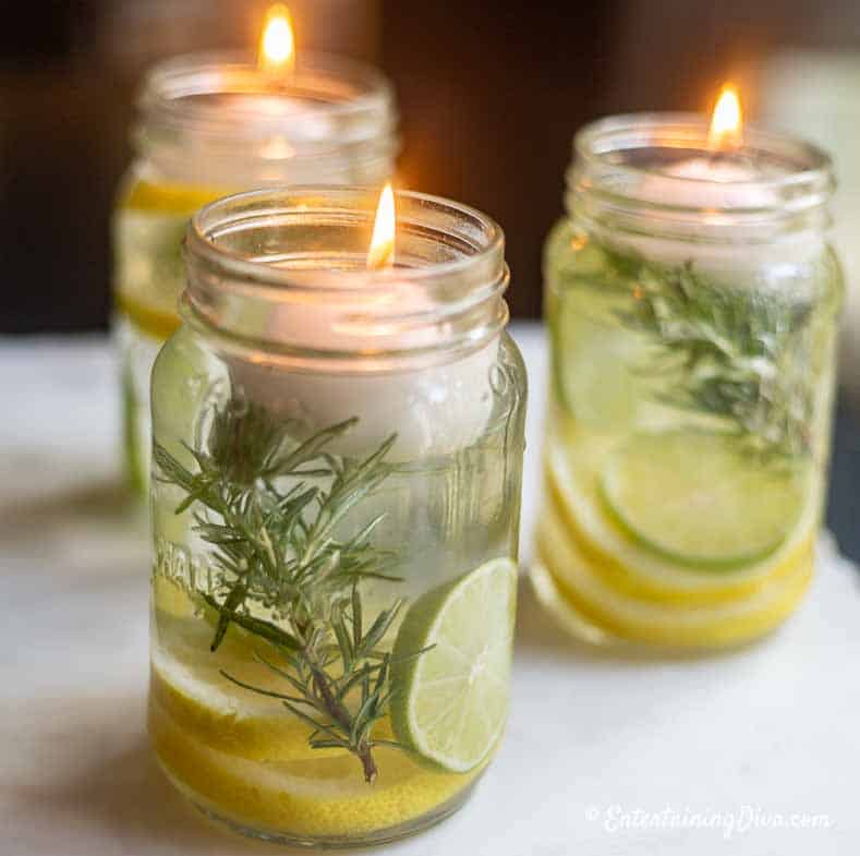 Super Simple DIY Citronella Candles (No wax required!)