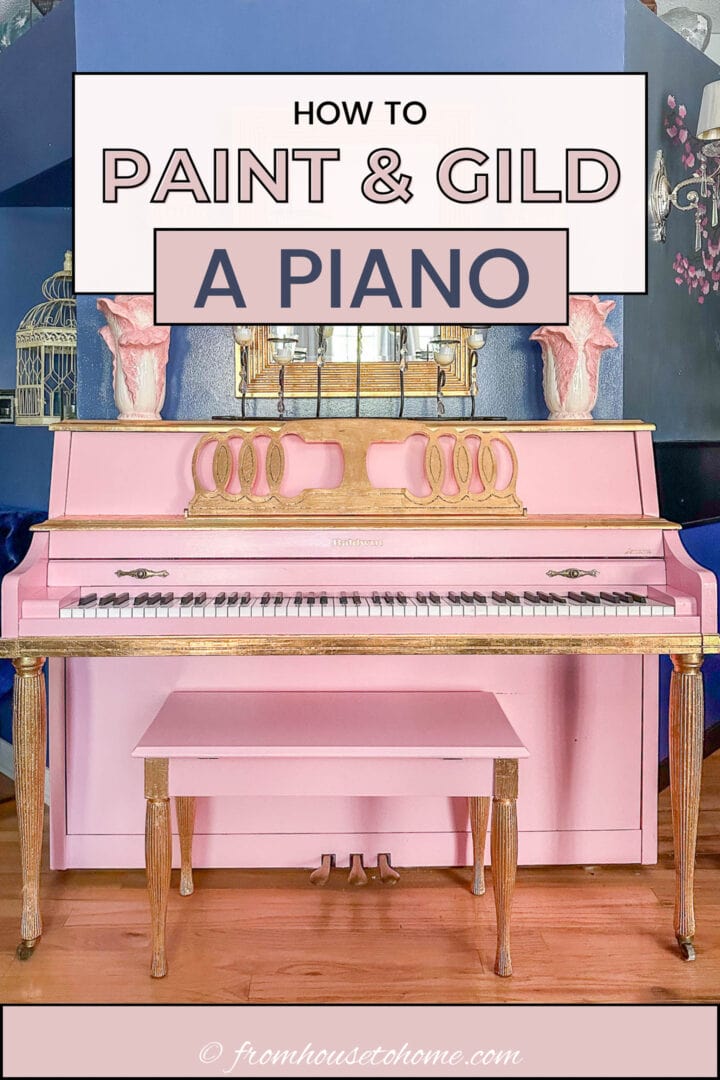 how to paint and gild a piano