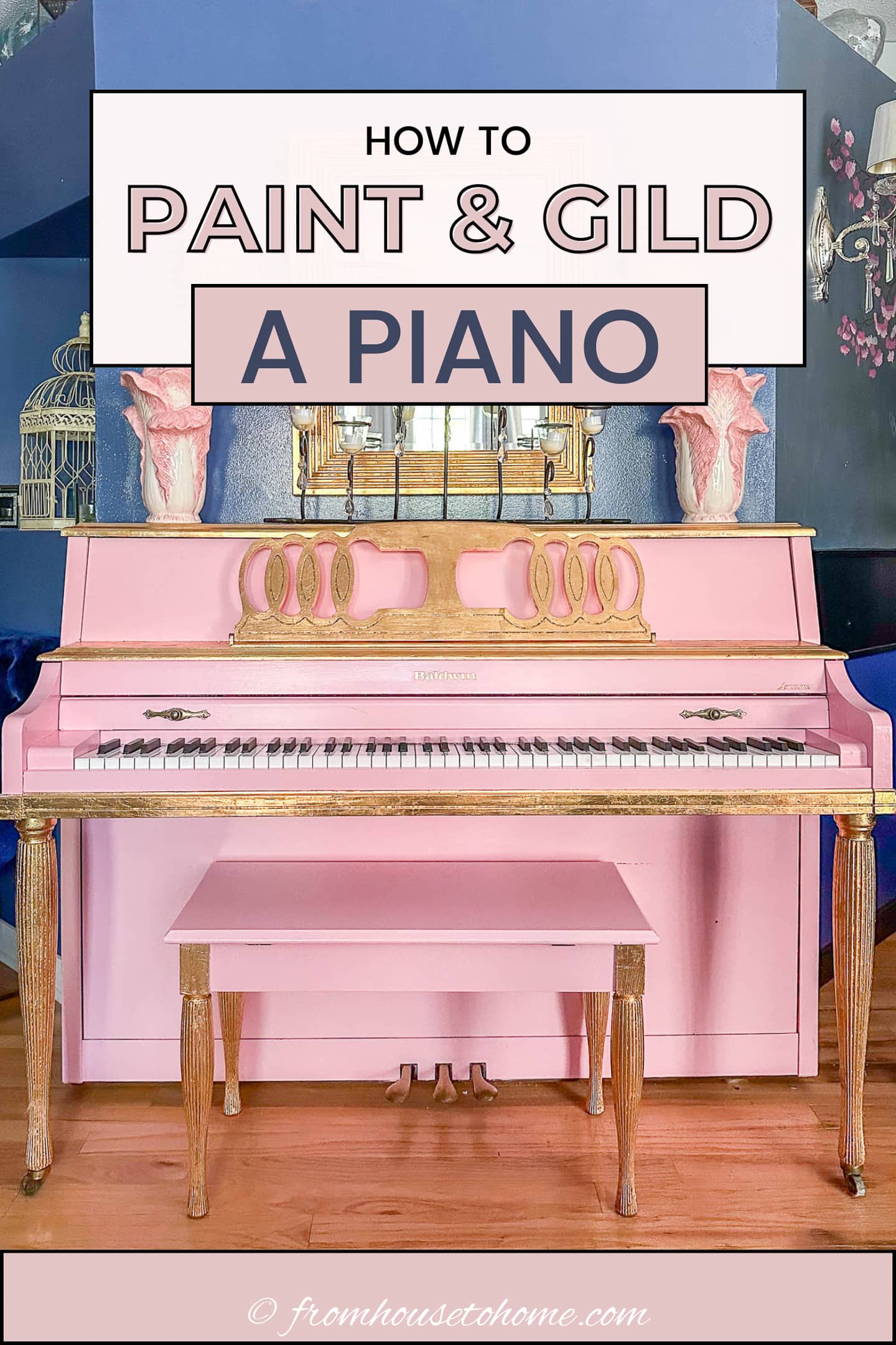 how to paint and gild a piano
