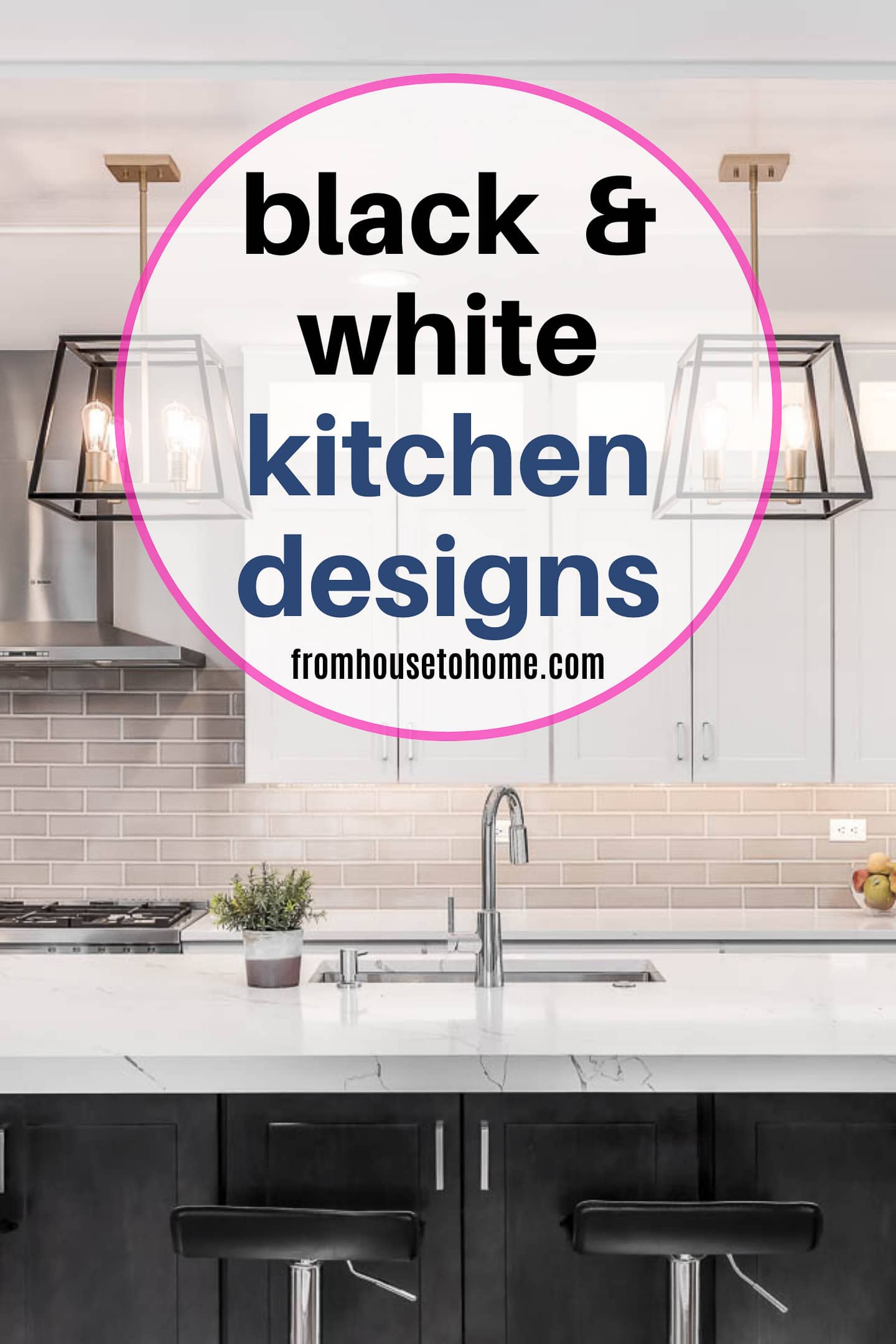 black & white kitchen designs