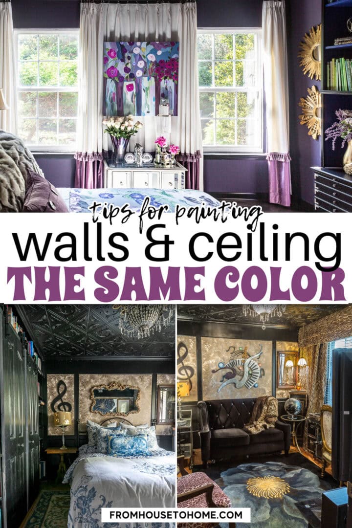 tips for painting walls & ceiling the same color