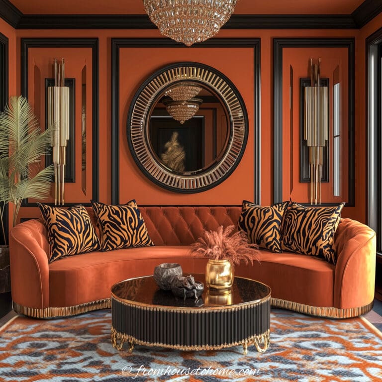 art deco living room
