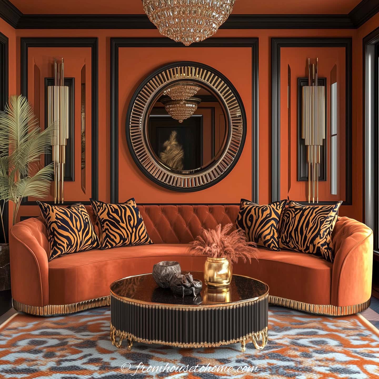 art deco living room