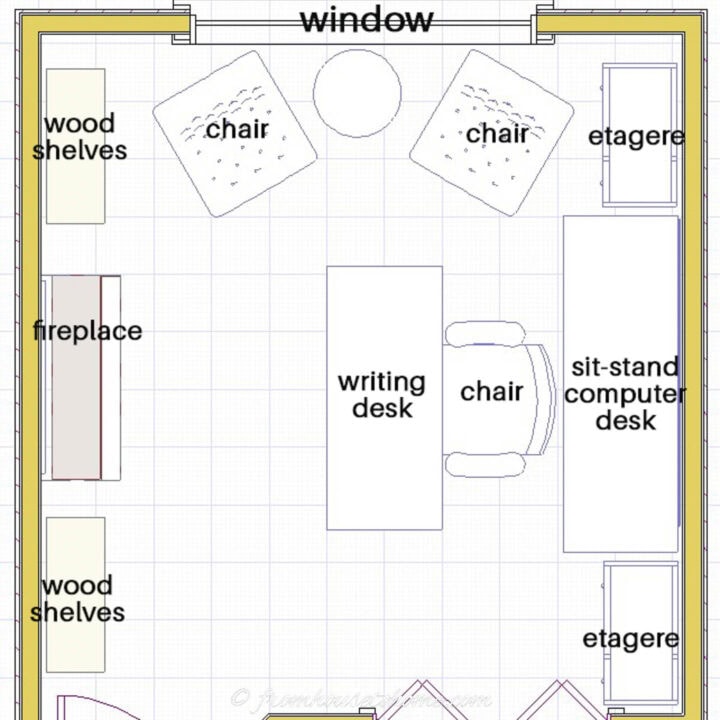 a small home office layout