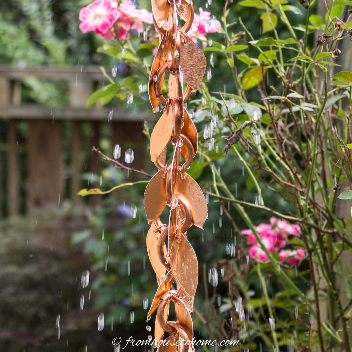 DIY Leaf Rain Chain