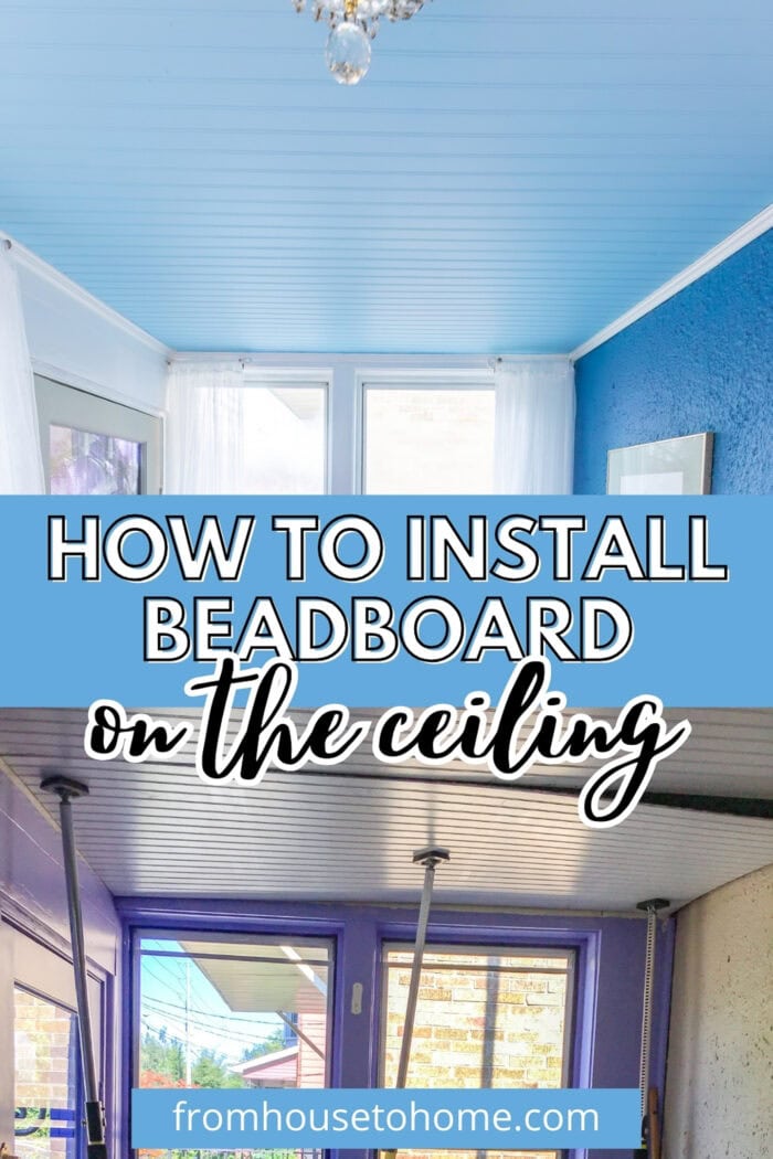 How To Install Beadboard On The Ceiling