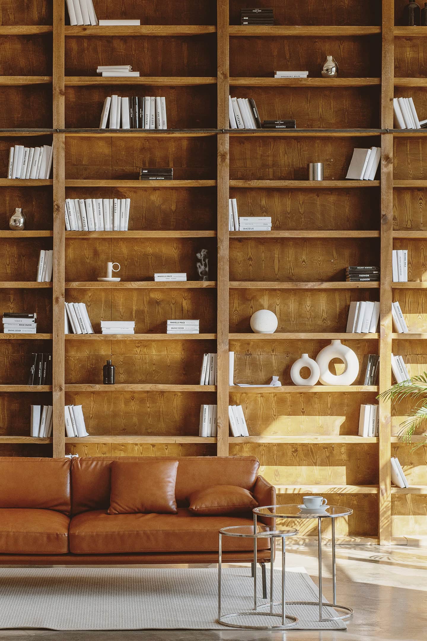 A minimalist wall library