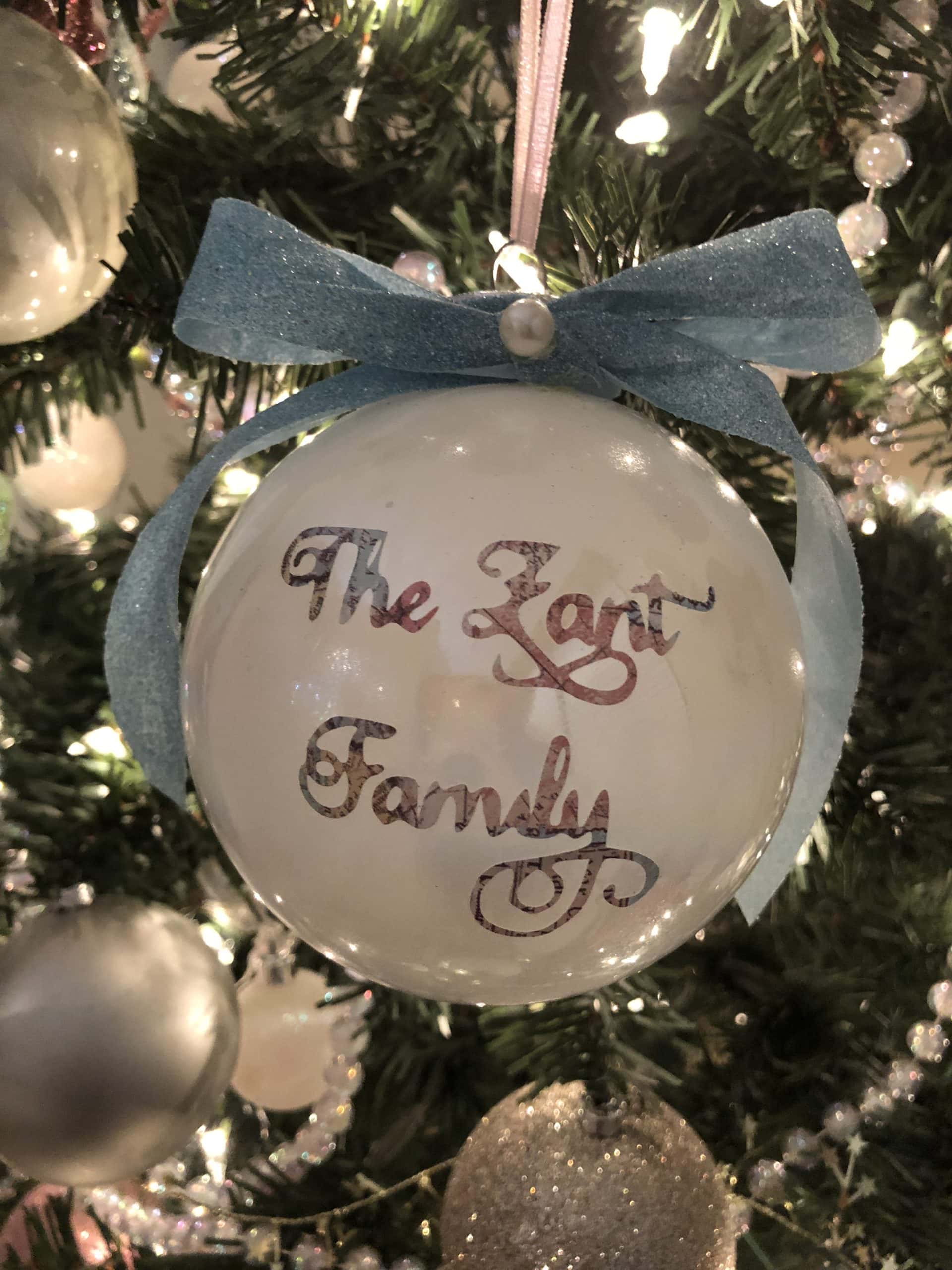 diy glitter floating painted ornaments