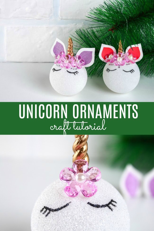 diy unicorn christmas ornament