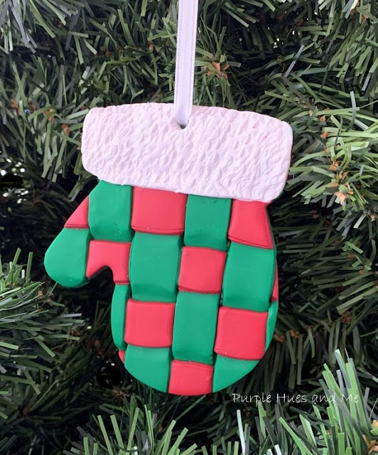 diy clay mitten ornaments