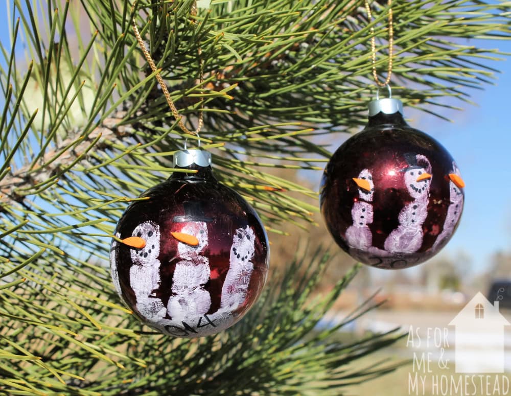 keepsake handprint ornament