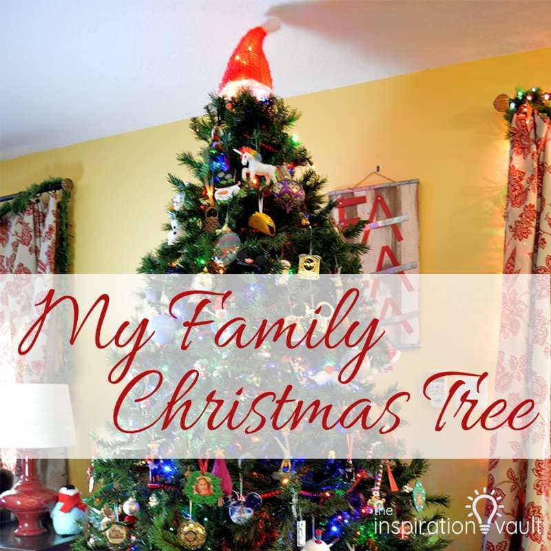 eclectic family christmas tree