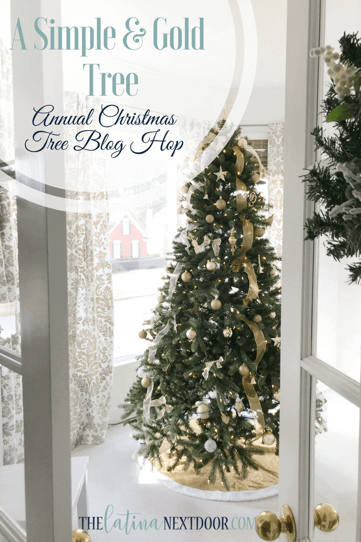 simple gold christmas tree
