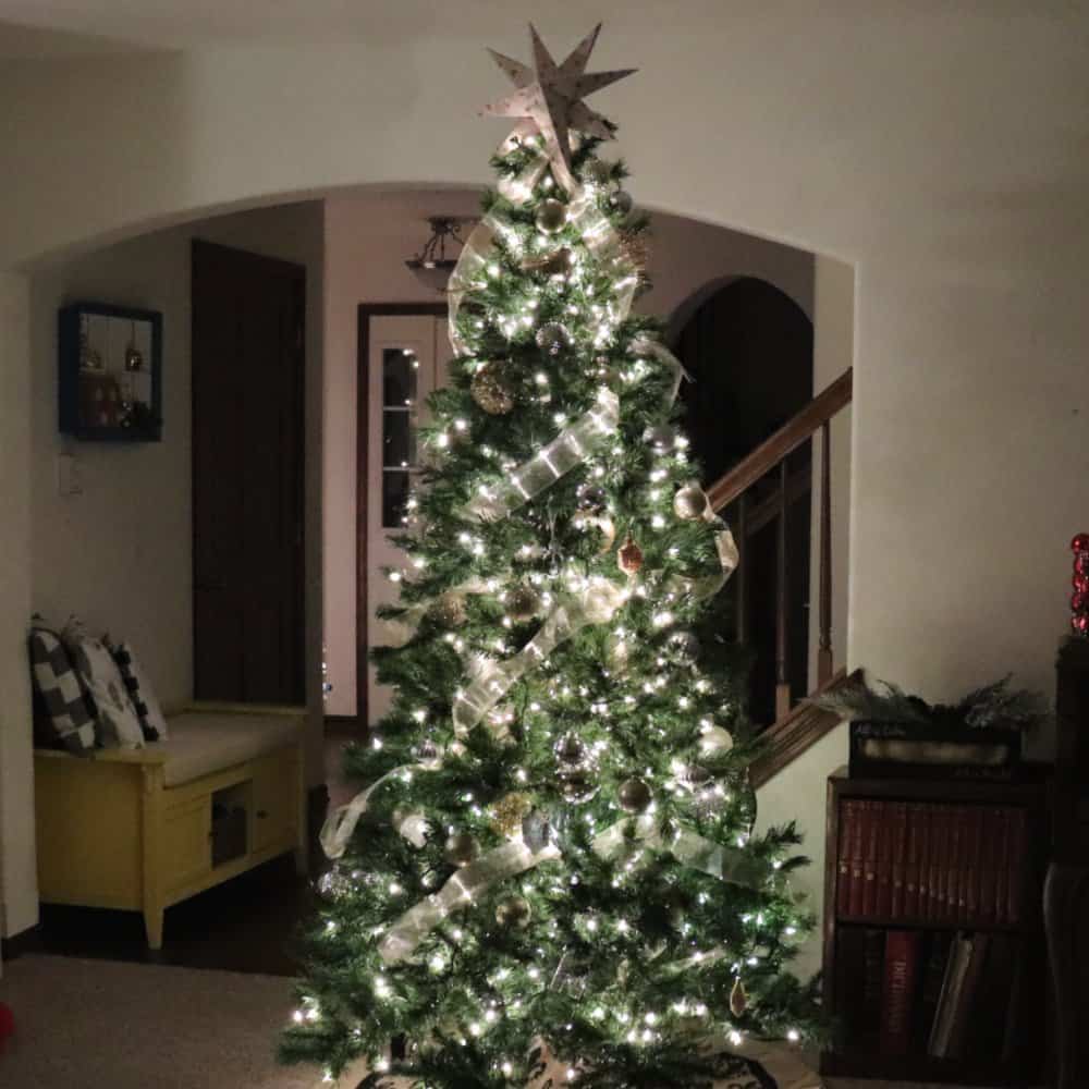 classic gold christmas tree
