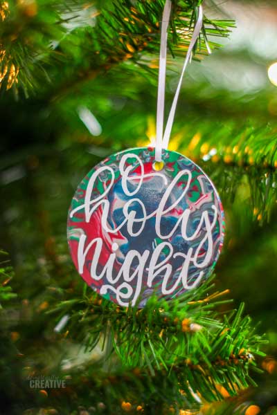 paint pour christmas ornaments