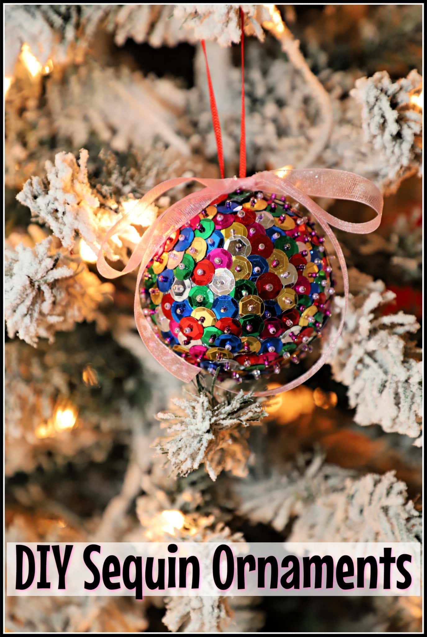 diy sequin christmas ornaments