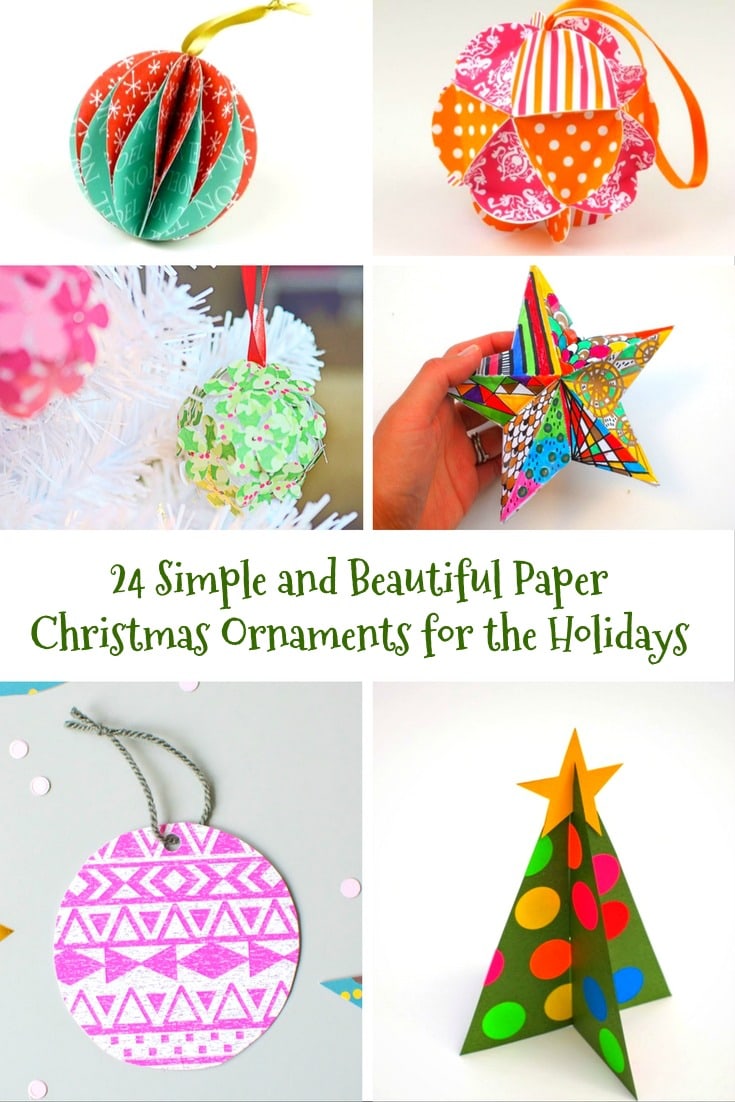 diy paper christmas ornaments
