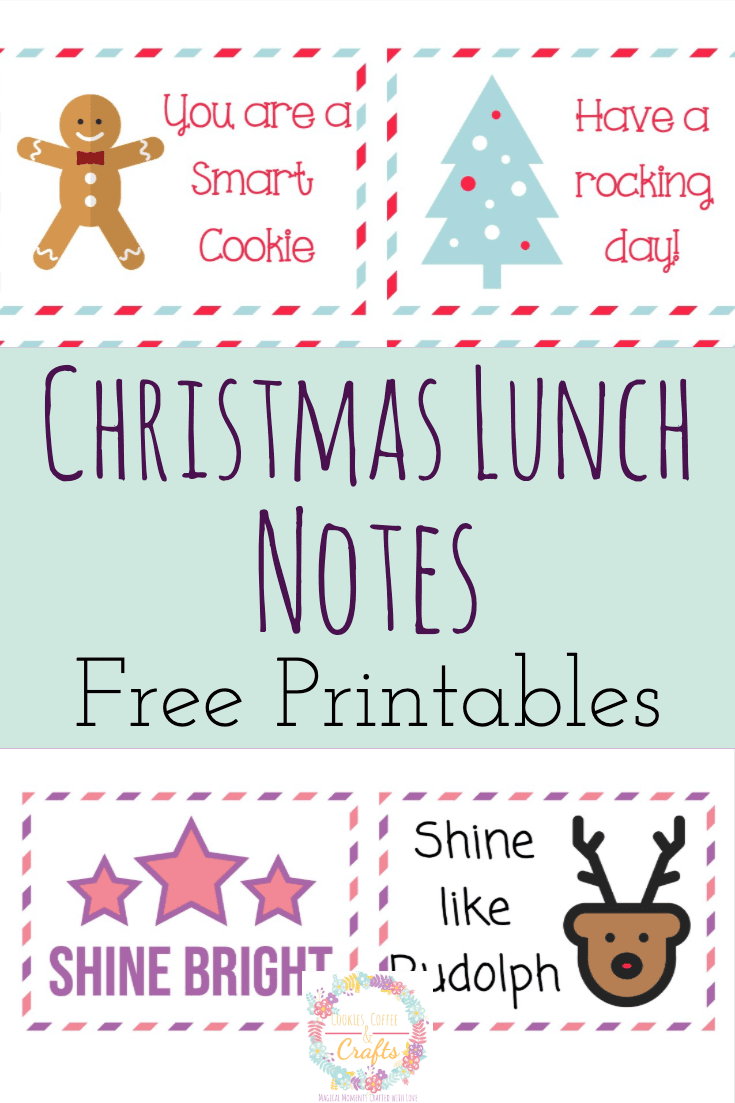free printable christmas lunch notes