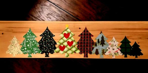 christmas tree lane cricut sign
