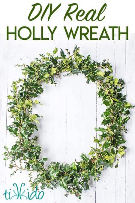 real holly christmas wreath