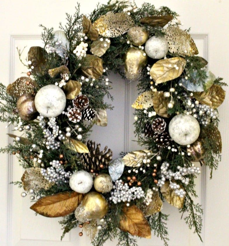 sugared fruit christmas wreath