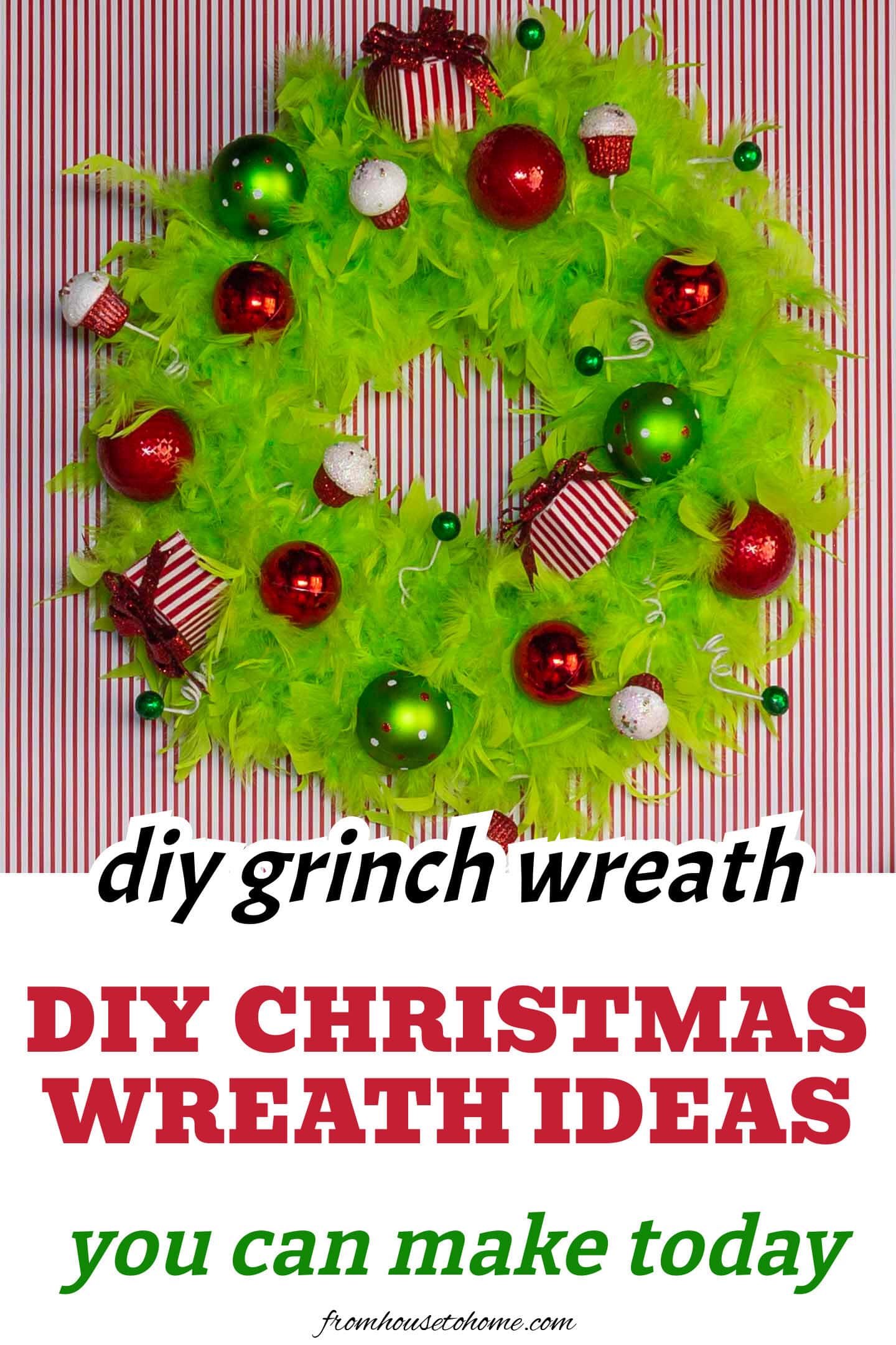 DIY Grinch wreath