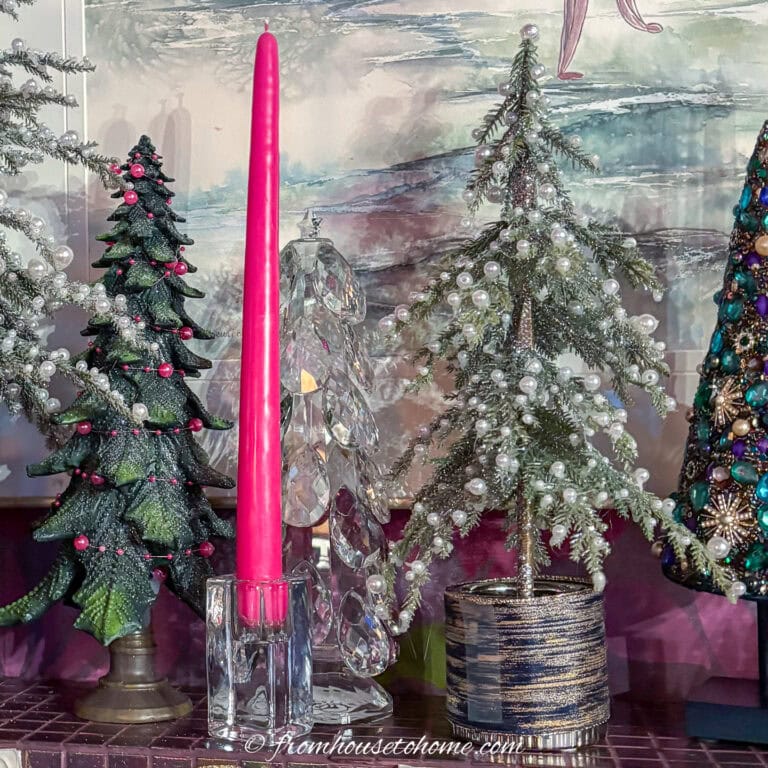 diy pearl tabletop christmas tree