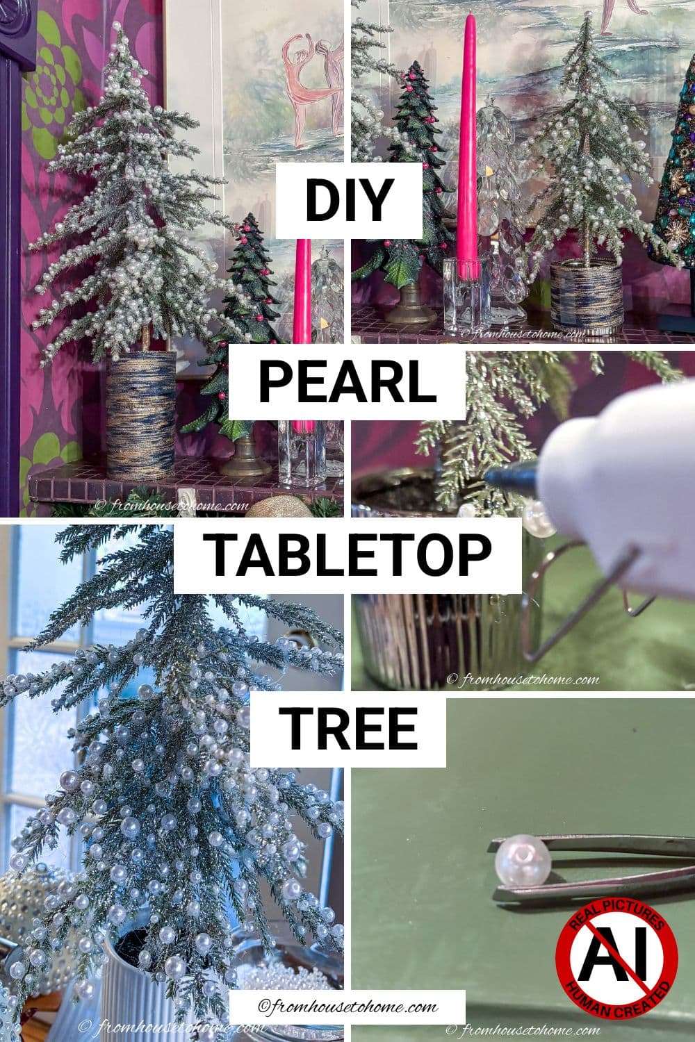 DIY Pearl Tabletop Tree