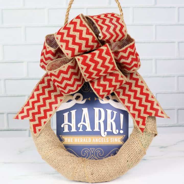 burlap bow wreath