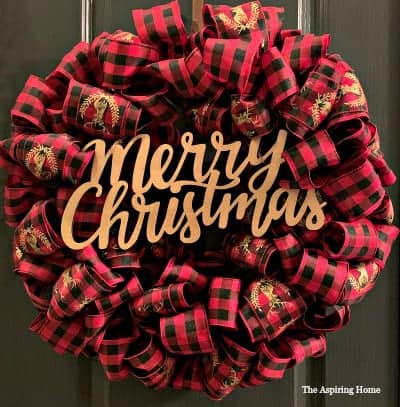 christmas bow wreath