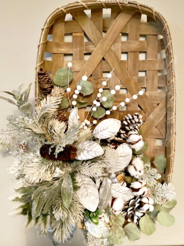tobacco basket christmas wreath