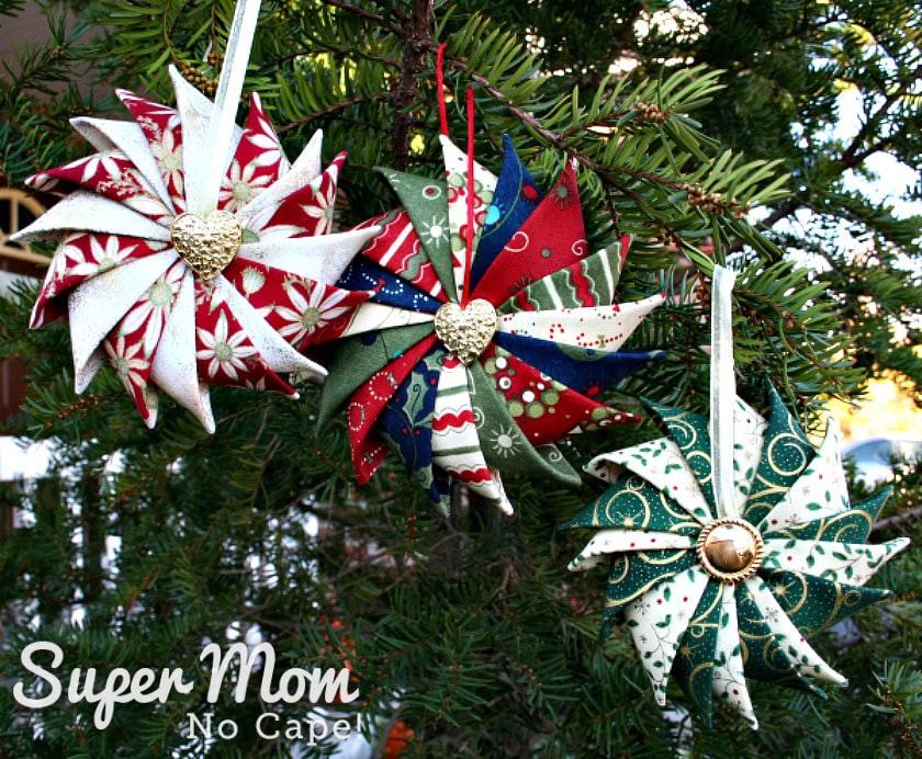 prairie point star ornament tutorial