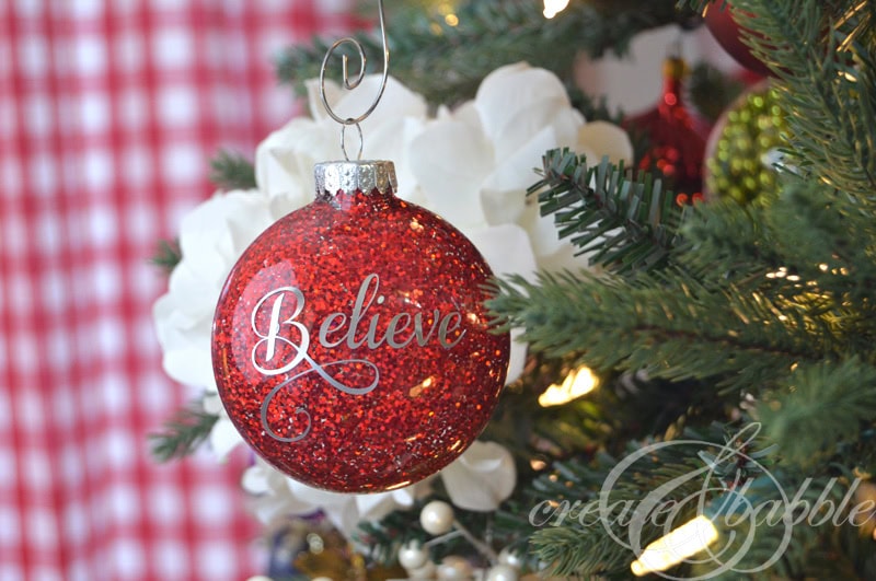 diy glitter christmas ornaments