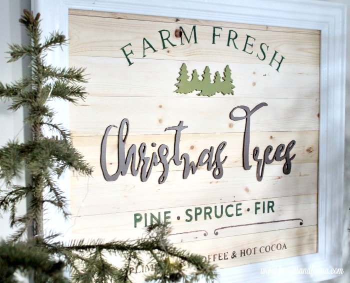 diy christmas tree farm sign