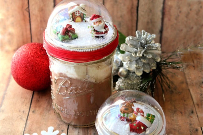 diy mason jar snow globes