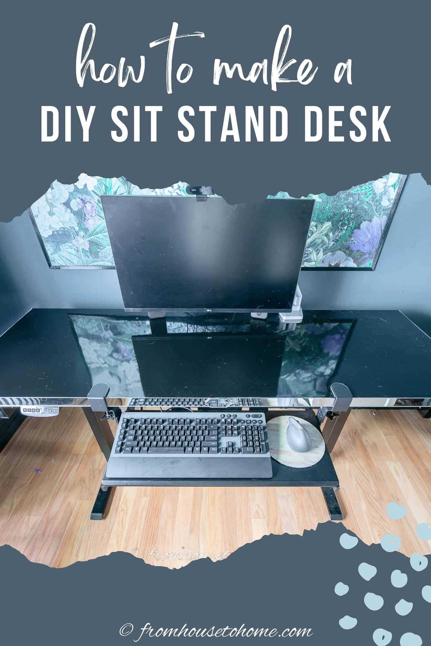 how to make a DIY electric sit stand desk