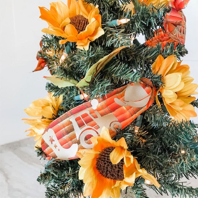 sunflower christmas tree