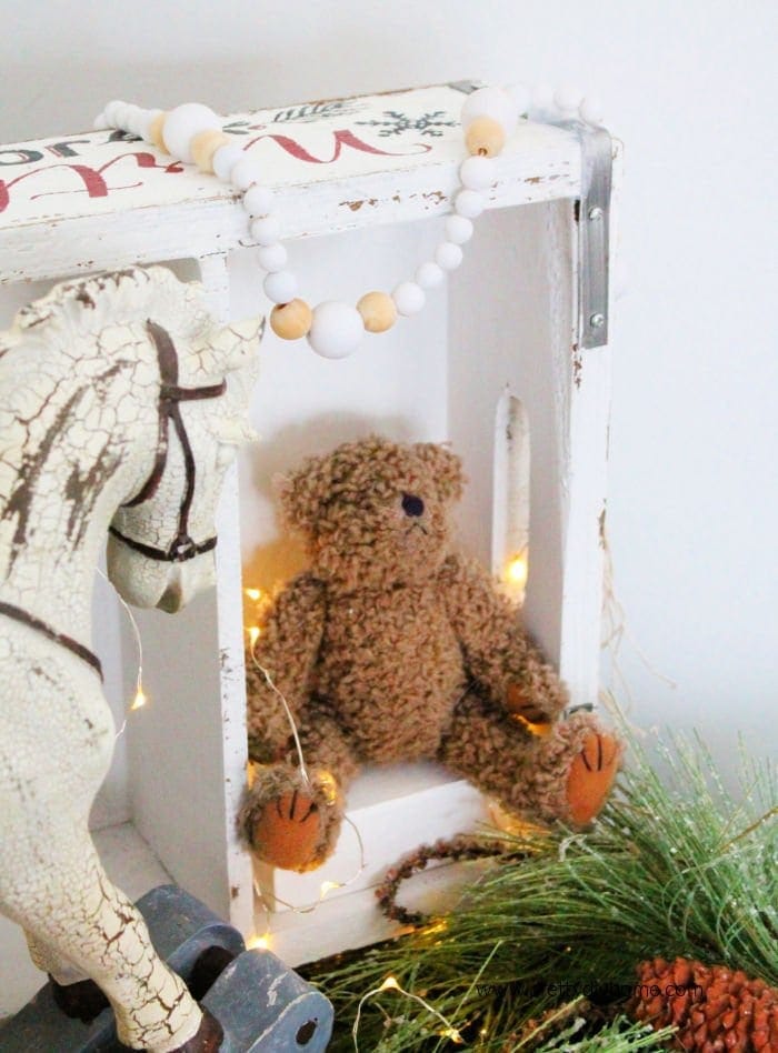 diy christmas gift farmhouse wooden beads