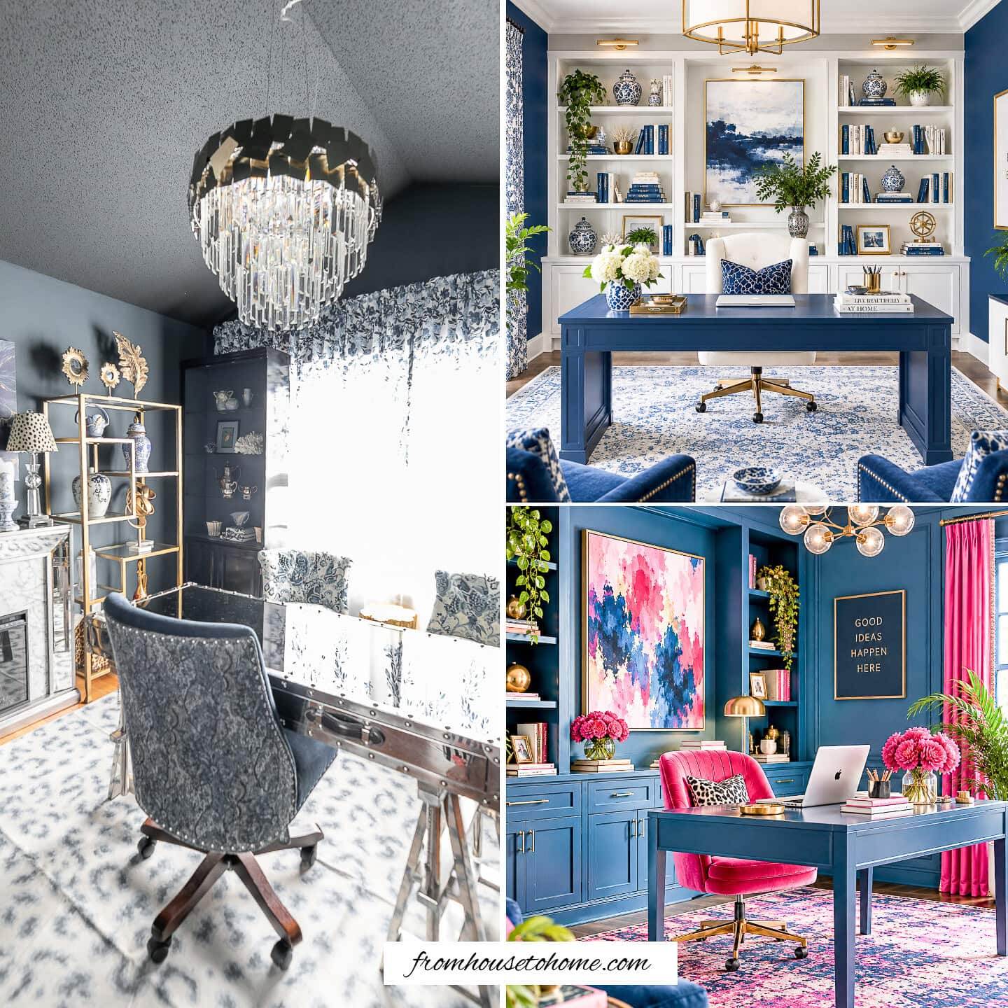 25 Blue Home Office Ideas (Inspiration For A Makeover)