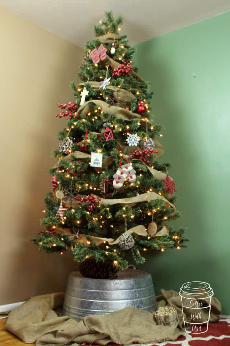 washtub christmas tree skirt