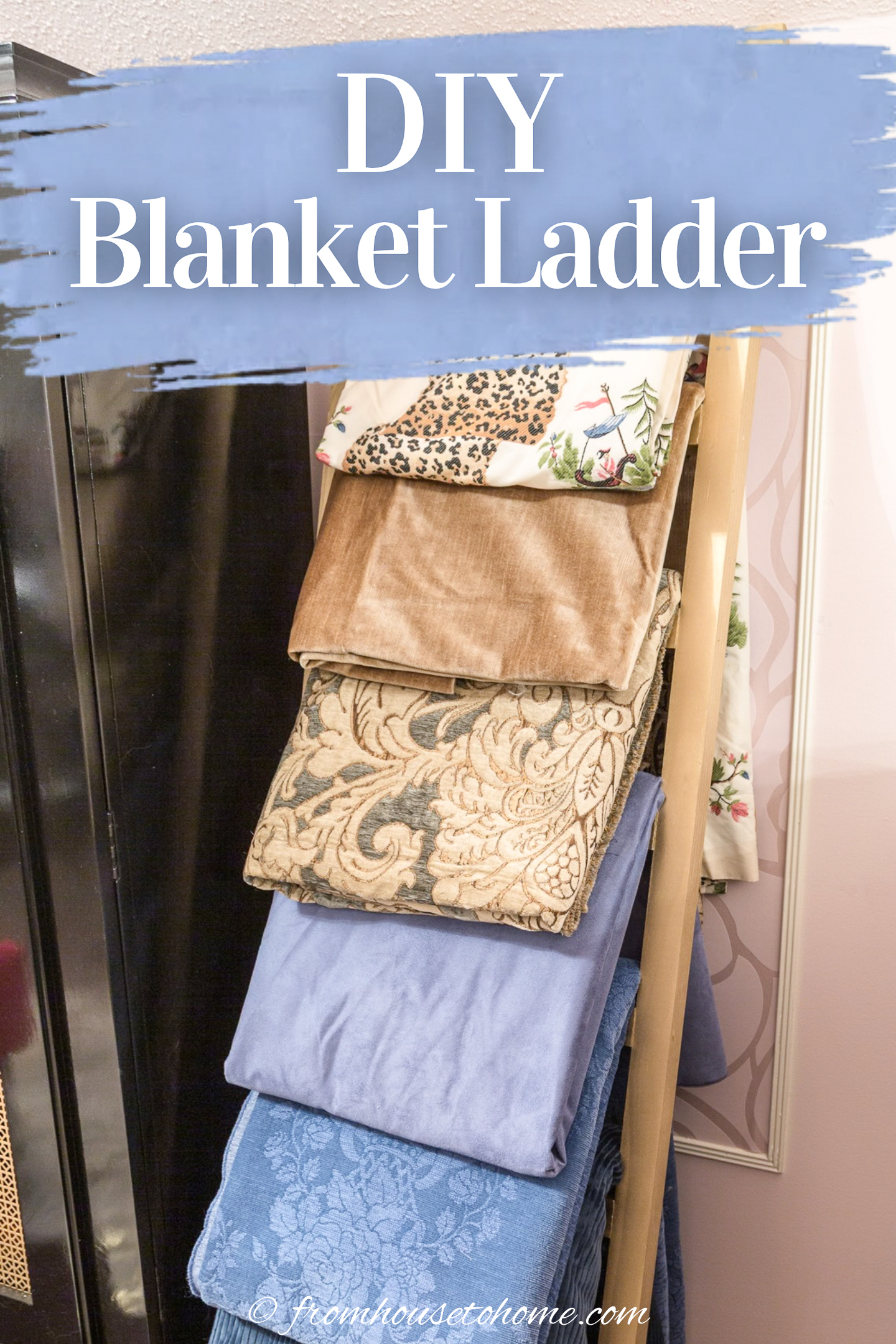 DIY blanket ladder