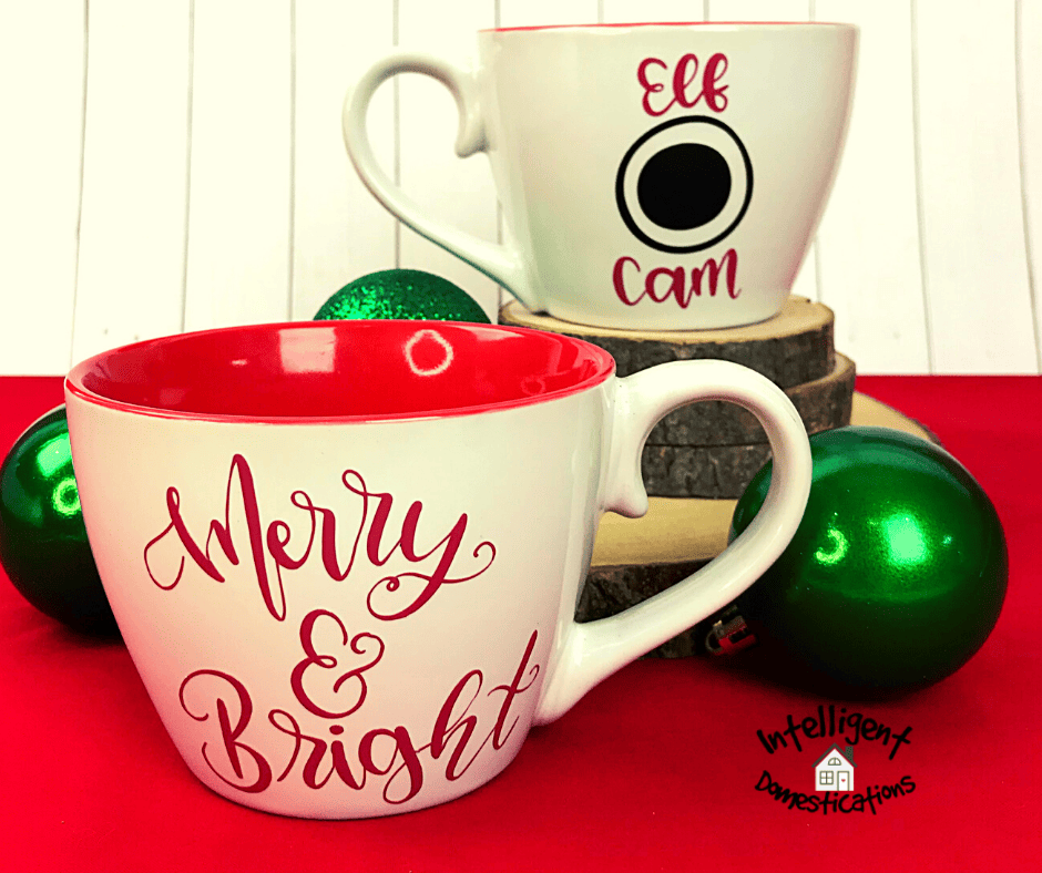 diy elf cam christmas mug