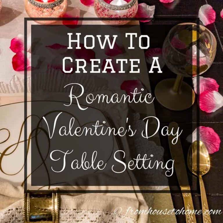 Romantic Valentine’s Day Table Setting