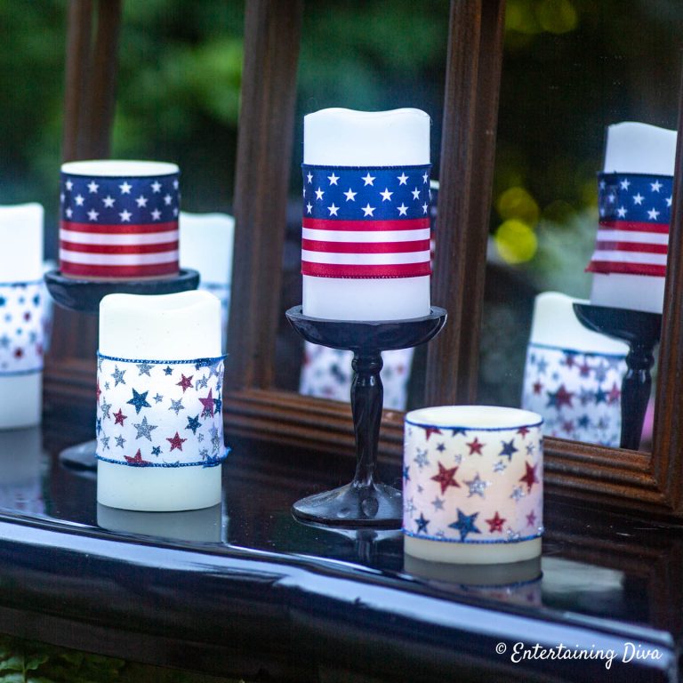 5 Easy And Inexpensive Ways To Make 4th of July Candles