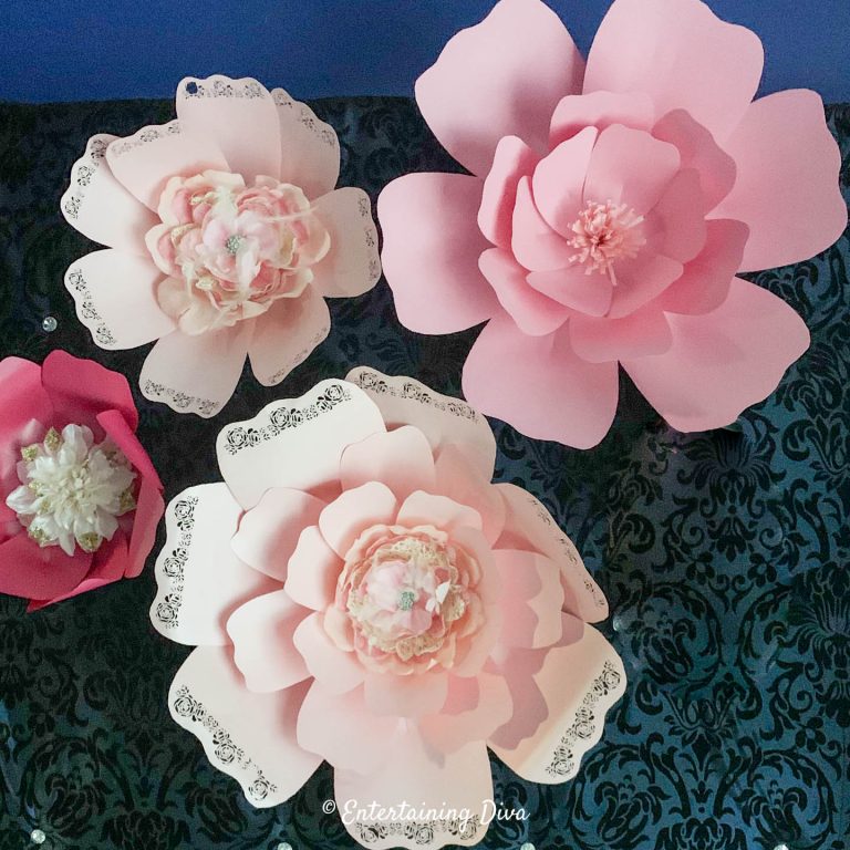 How To Make DIY Giant Paper Flowers (For A Backdrop)