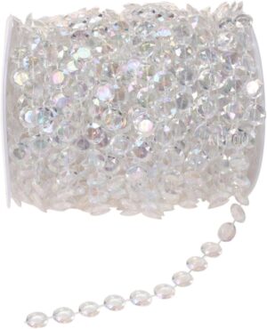 clear crystal beads by the roll