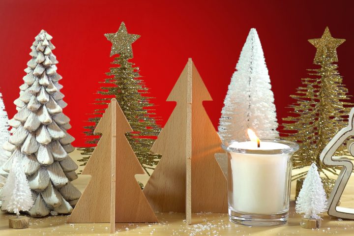 mini christmas tree centerpiece